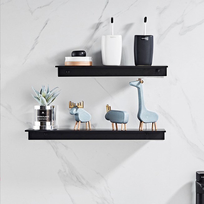 Nordic Wall Mounted Shower Storage Rack Non-Perforated Bathroom Organizer