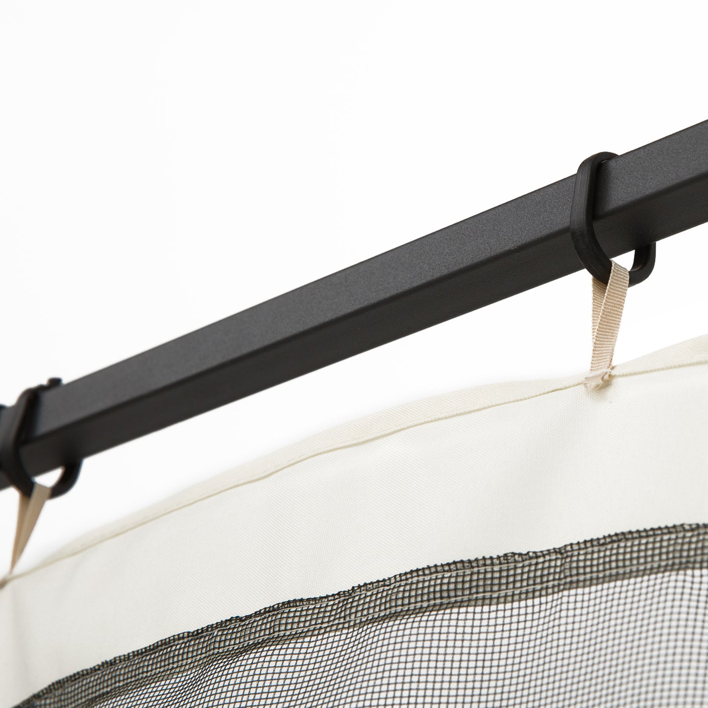 9.8' x 13.1' Gazebo Netting Replacement - Black Polyester