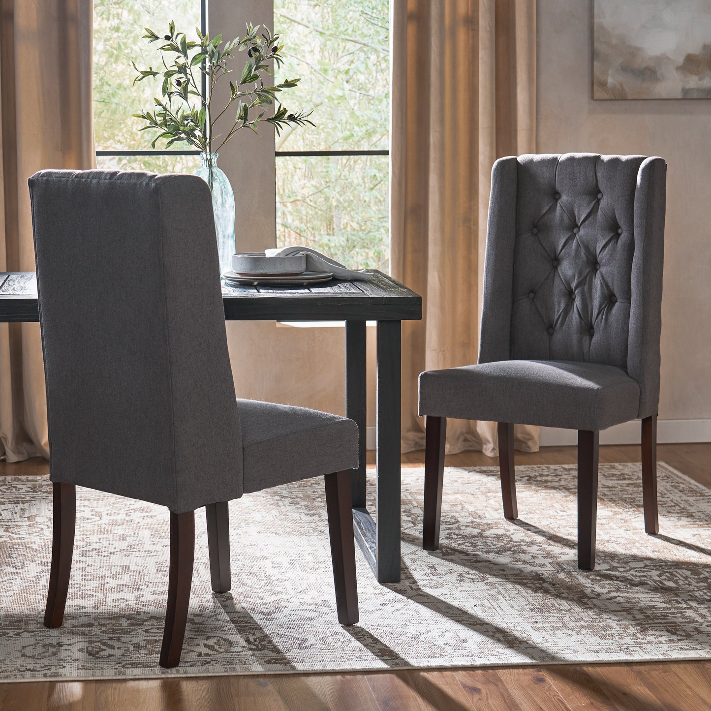 DINING CHAIR SET OF 2 PCS