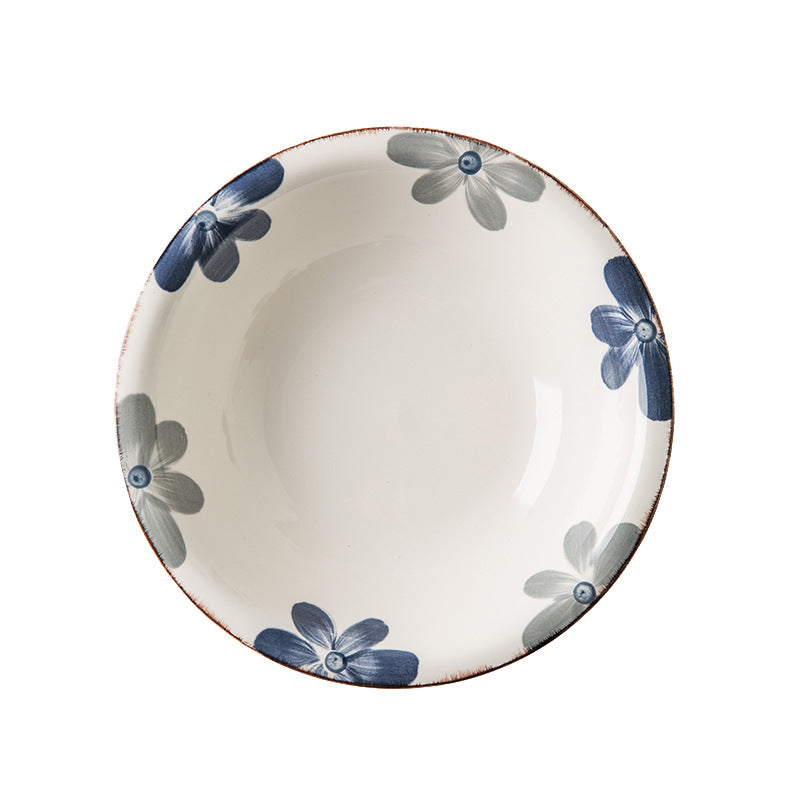 Japanese Style Ceramic Tableware Set - Hand Painted Underglaze Dinnerware