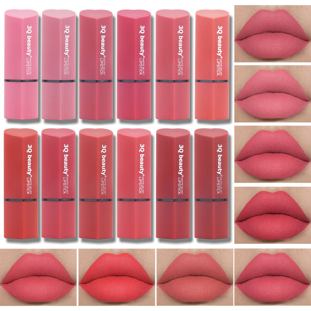 Multicolor Nude Lipstick - Moisturizing Long-Lasting Lip Makeup for Fashion Students