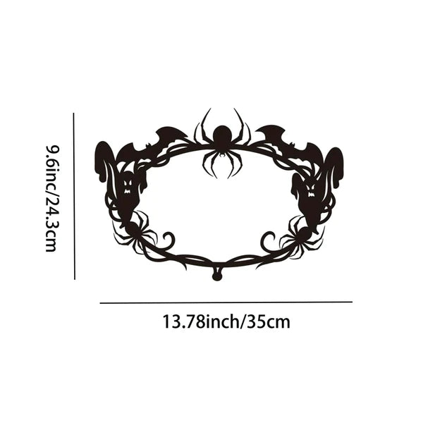 Gothic Bat Spiderweb Ghost Wall Hanging Halloween Decor