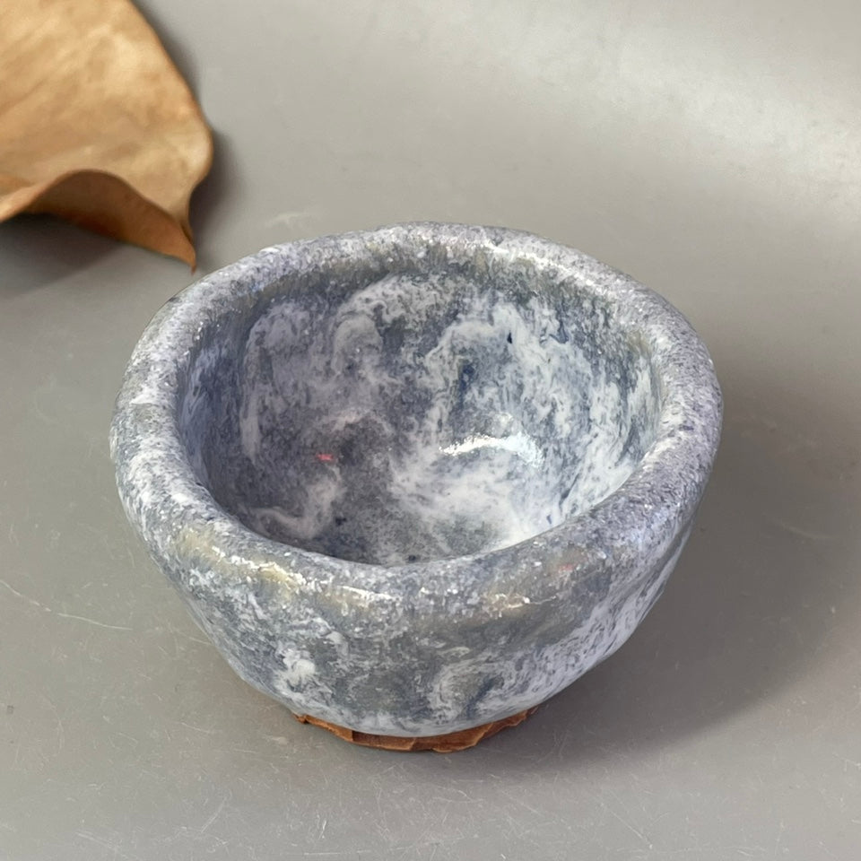 Ice Cracked Tea Cup Set - Small Japanese Style Pottery Drinkware with Variations