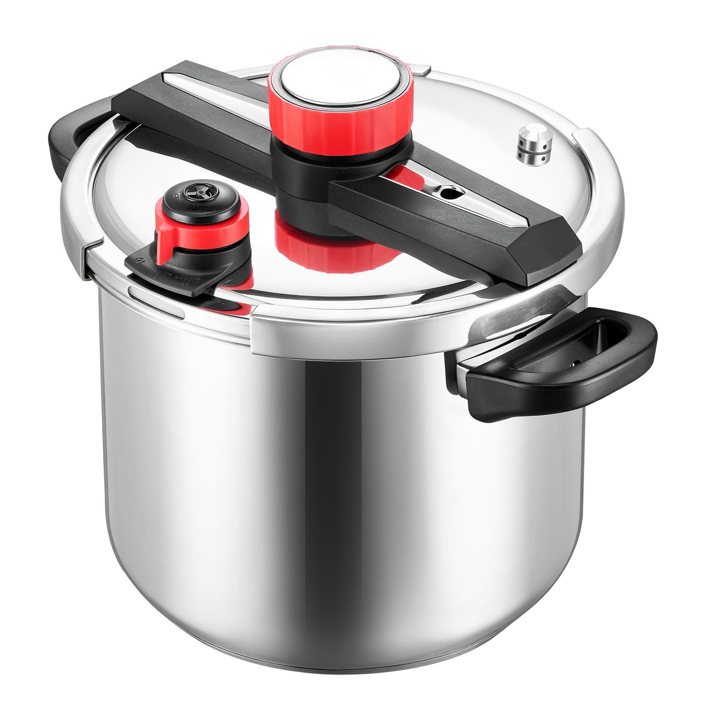 12Qt Stainless Steel Pressure Cooker with Steaming Rack & Glass Lid
