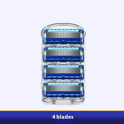 Men's 5-Layer Manual Razor Shaver with Blade Refills