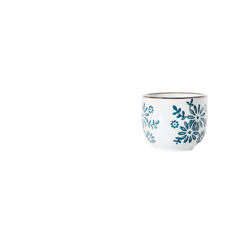 Chinese Style Ceramic Wine & Hip Flask Set - Retro Home Barware
