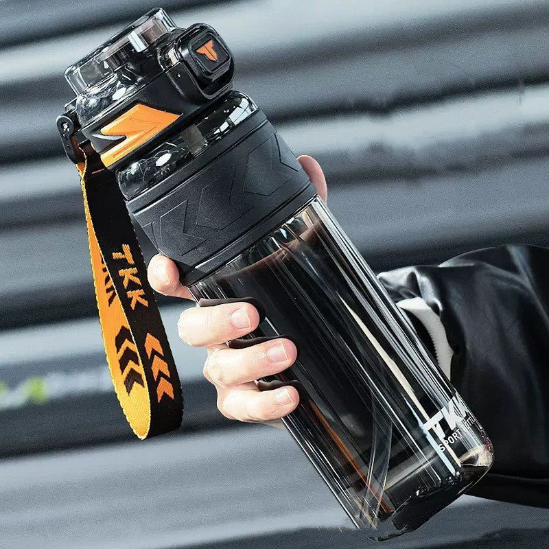 Large Capacity Sports Water Bottle with Straw - 600ml, 800ml, 1000ml