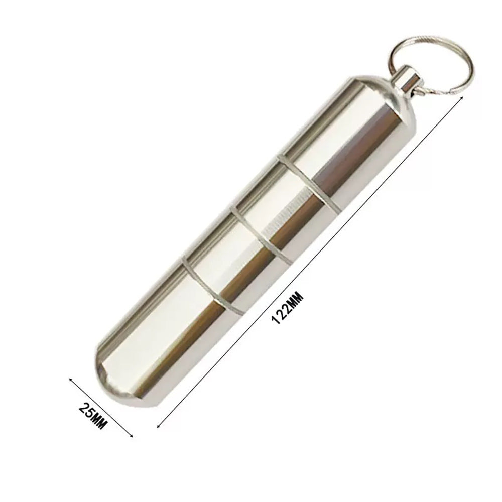 Waterproof Metal Medicine Box - Portable Sealed Storage Case