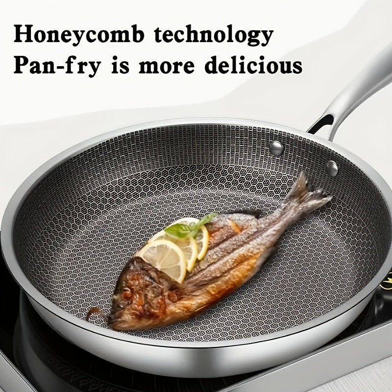 26cm Stainless Steel Non-Stick Frying Pan - Easy to Clean