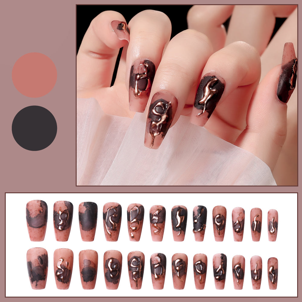 Nail Patches with Jelly Glue - 24 Pieces