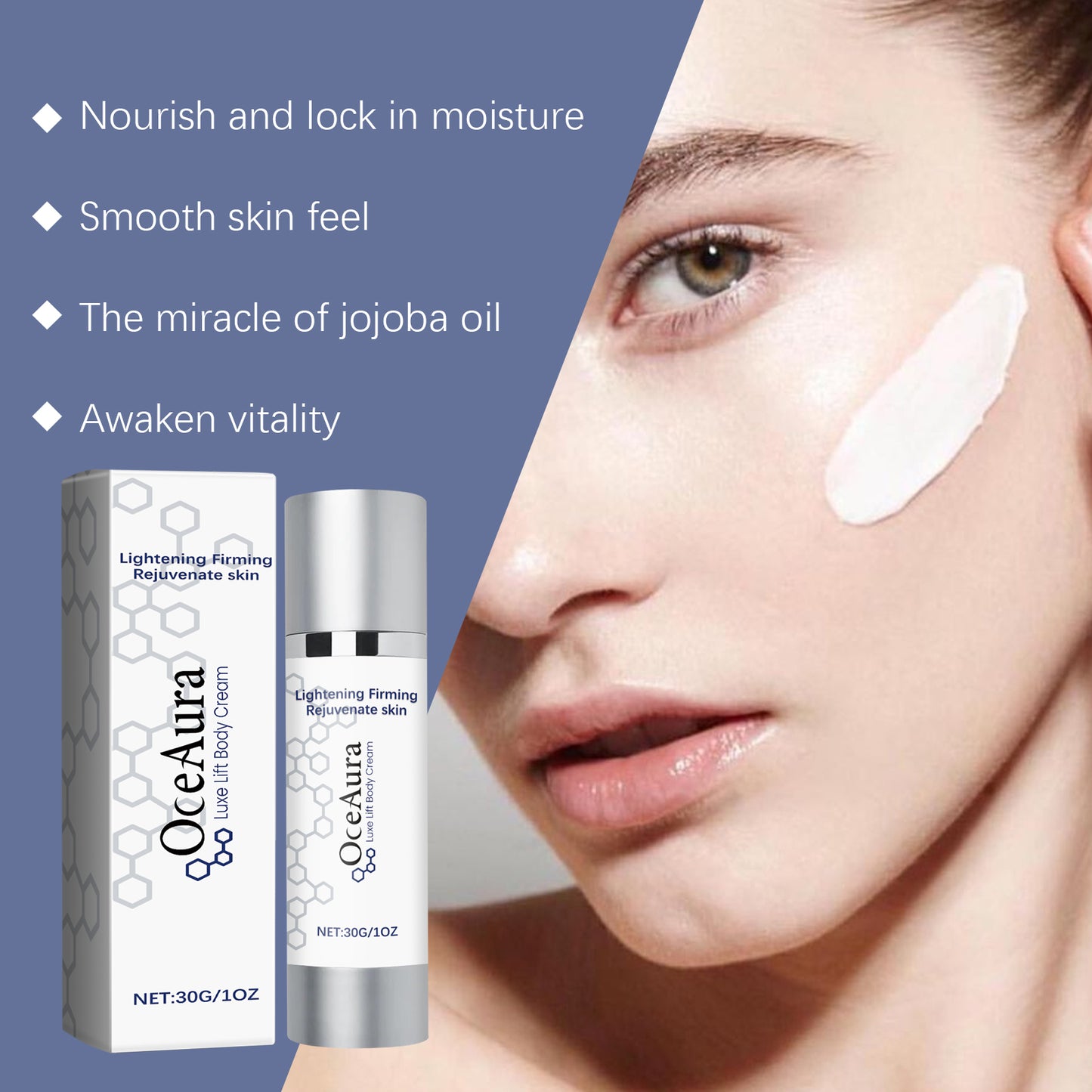 Hydrating Firming Body & Face Cream - Moisturizing Skin Repair Lotion