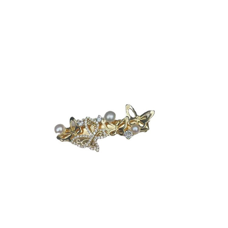 Pearl Branch Tassel Hairpin - White