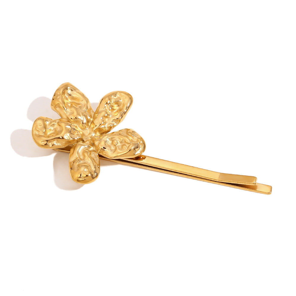 Retro Stainless Steel Hairpin - Gold Fashion Hair Accessories