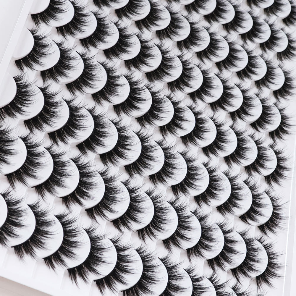 3D False Eyelashes - Multi-layered Realistic Soft Black Lashes