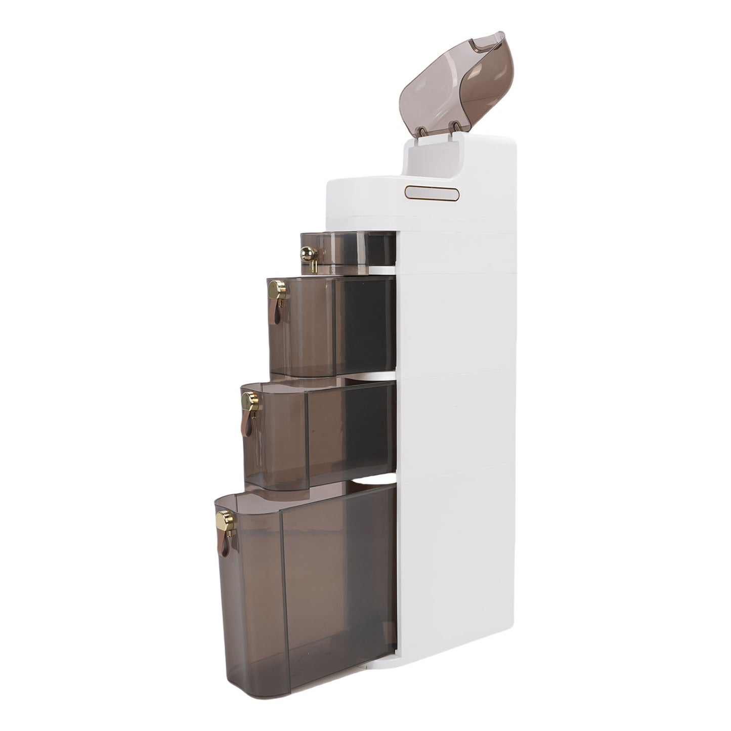 Bathroom Storage Cabinet PP PC Narrow Slim Organizer Small Corner