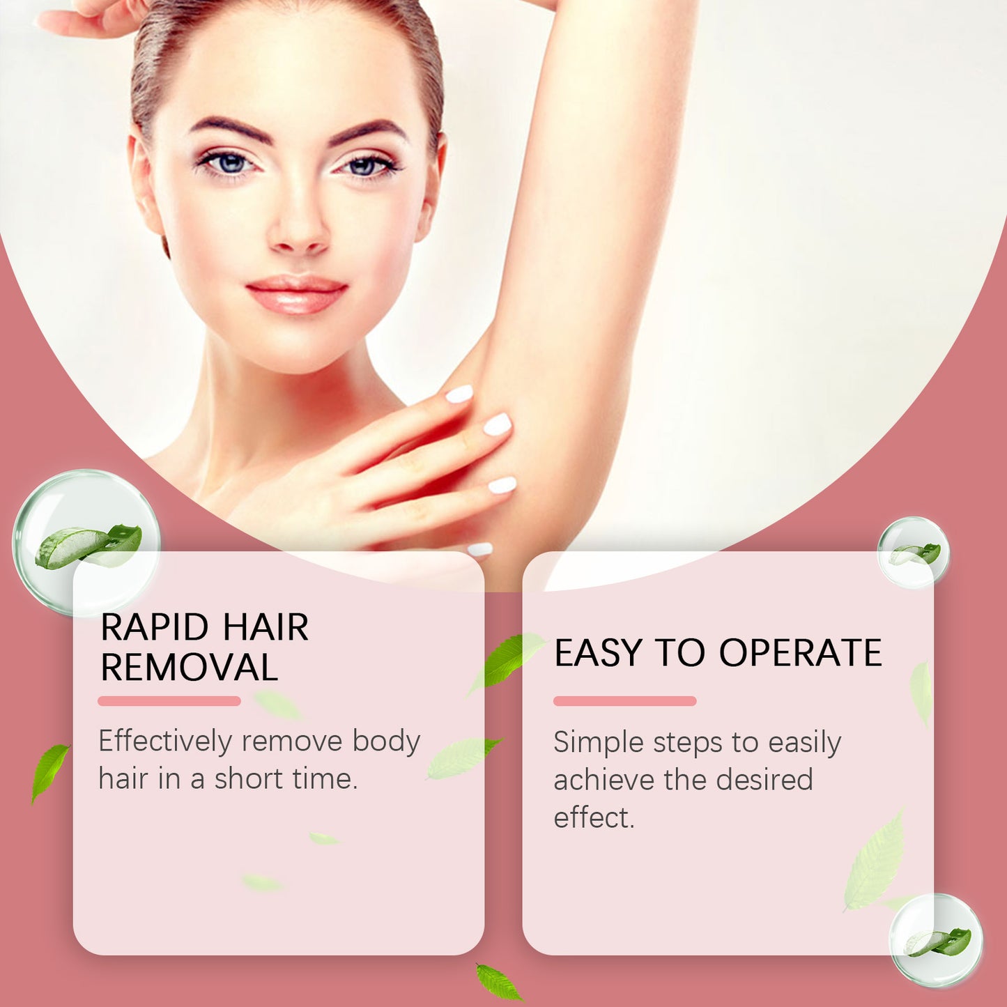Gentle Hair Removal Cream with Aloe Vera & Tea Leaf Extract - 100g
