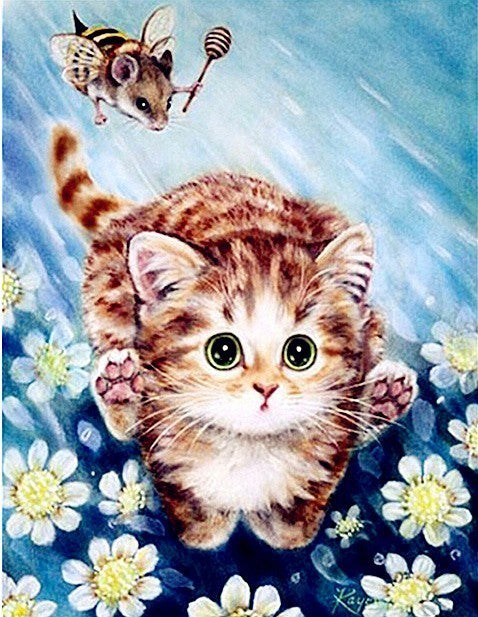 Diamond Painting Kit for Home Decor - Animal Rhinestone Art, Multiple Sizes & Styles