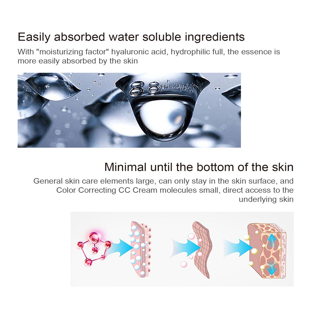 Color Correcting CC Cream with Centella Asiatica - Moisturizing Makeup Base