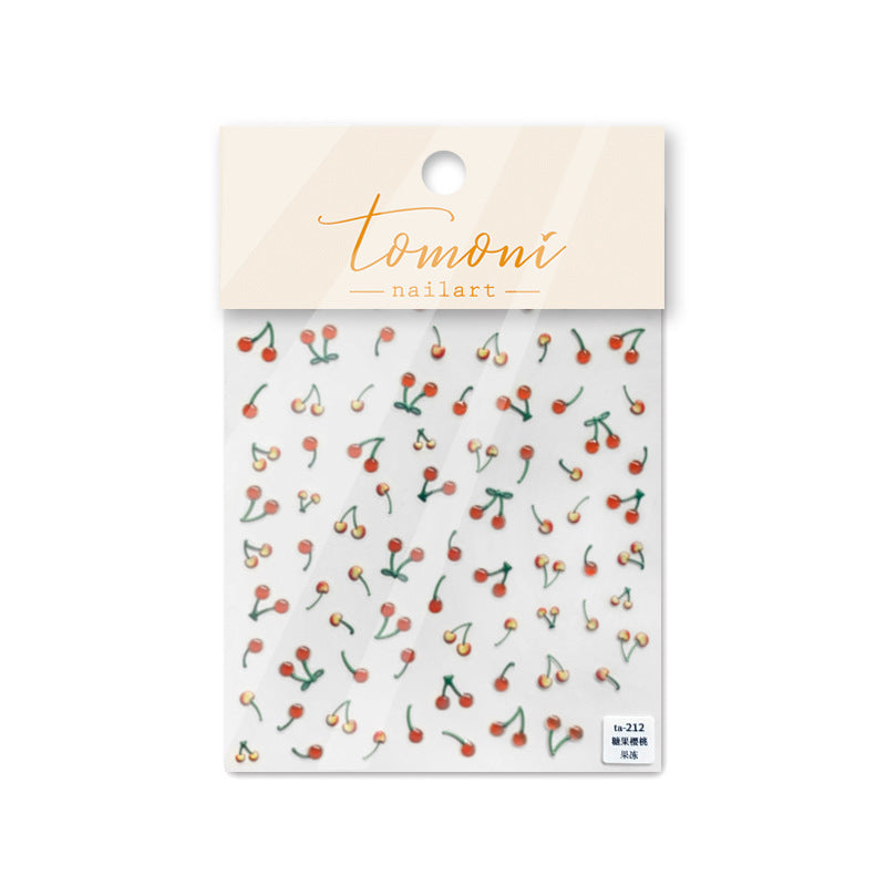 Cute Nail Art Stickers for Manicure - Cherry & Cartoon Designs, Assorted Styles