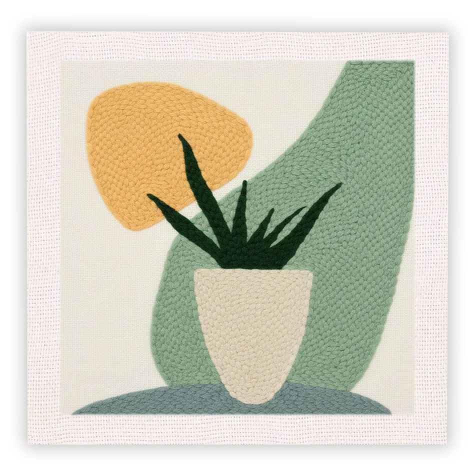 Handmade Embroidery Floral and Animal Wall Art - Creative Gift