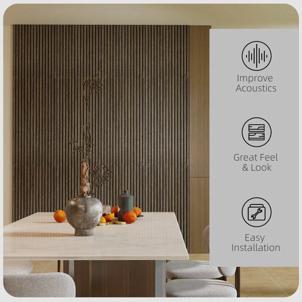 Acoustic Wood Wall Panels - Set of 4 for DIY Projects