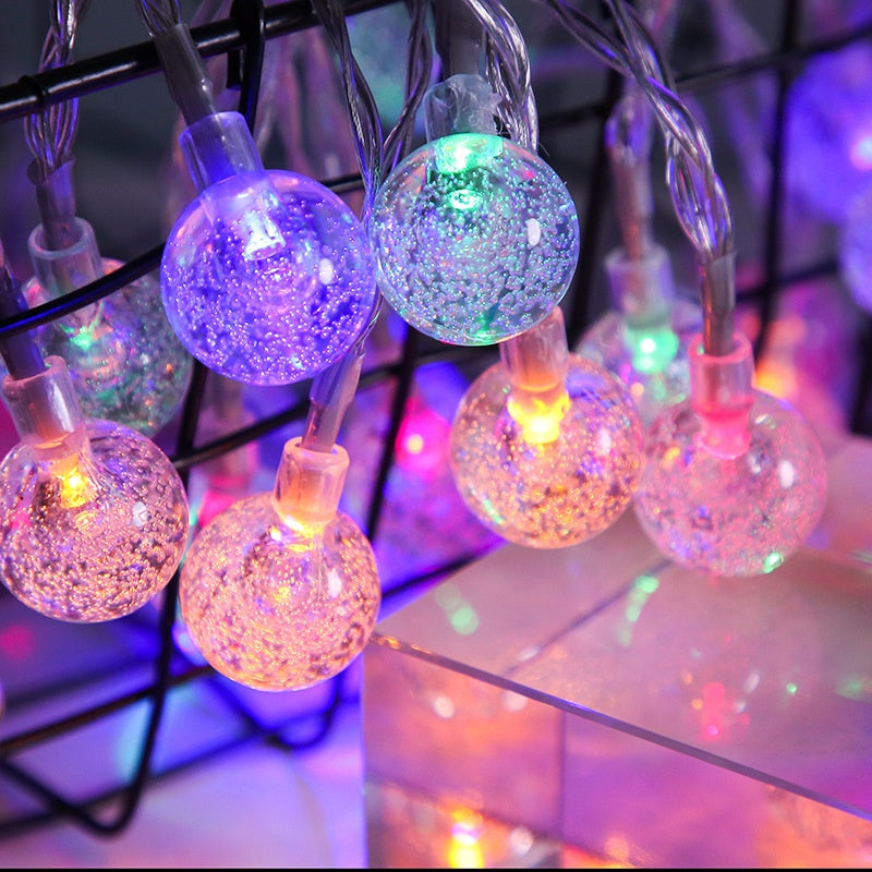 Waterproof LED Bubble Ball String Lights for Outdoor & Indoor Decoration