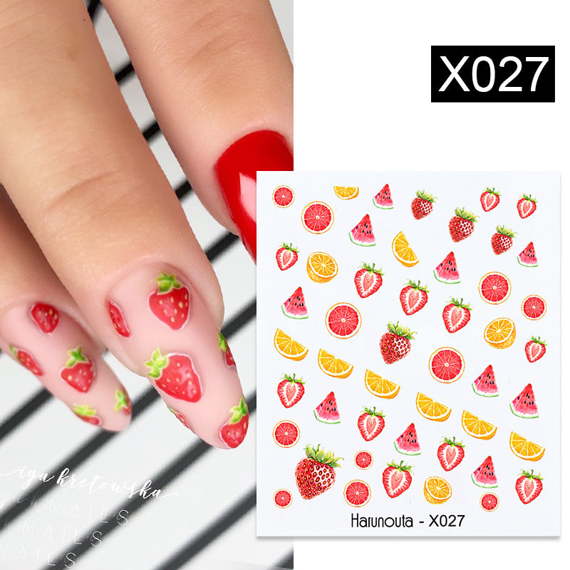 Nail Art Butterfly Sticker Flower Leaf Decal Kit - Assorted Formats