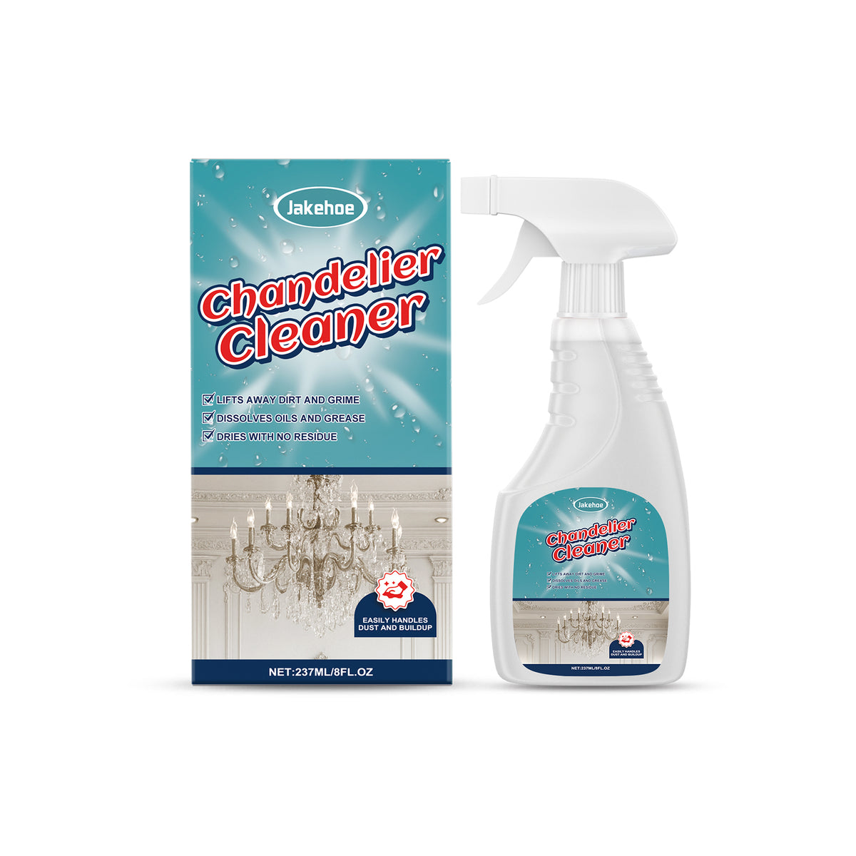 Chandelier Cleaner Spray - 237ml Household Glass & Fixture Cleaning