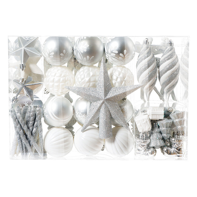 Christmas Decoration Ball Set - Gold and White Holiday Ornaments