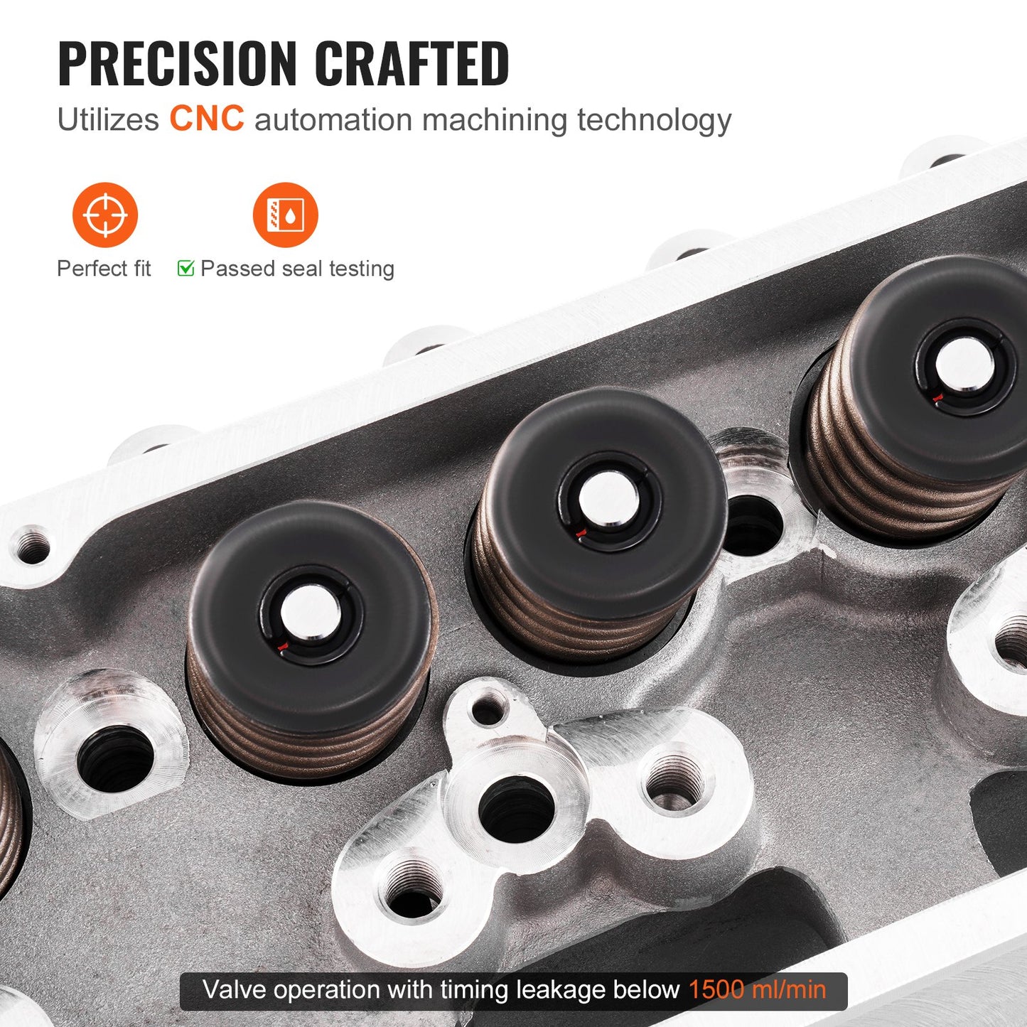 Aluminum Cylinder Head Assembly for Small Block Chevrolet SBC Corvette Camaro