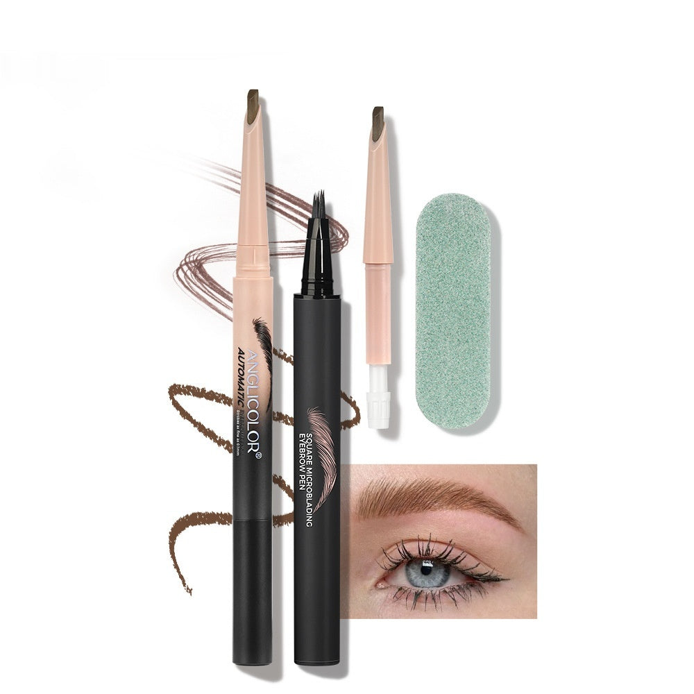 Eyebrow Pencil Set with Multiple Colors - Discoloration Resistant & Smooth Finish