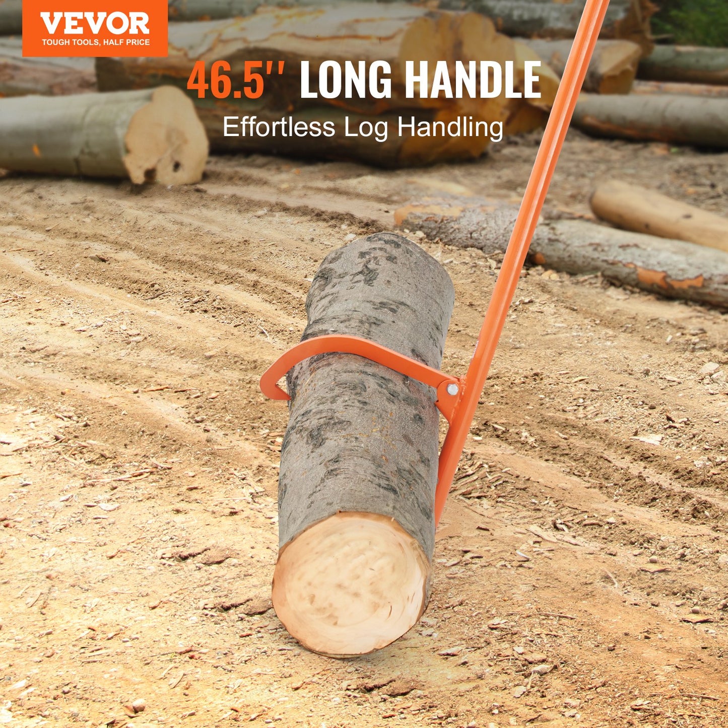 Heavy Duty Log Roller Tool 46.5" Steel Log Handling Forestry Tool