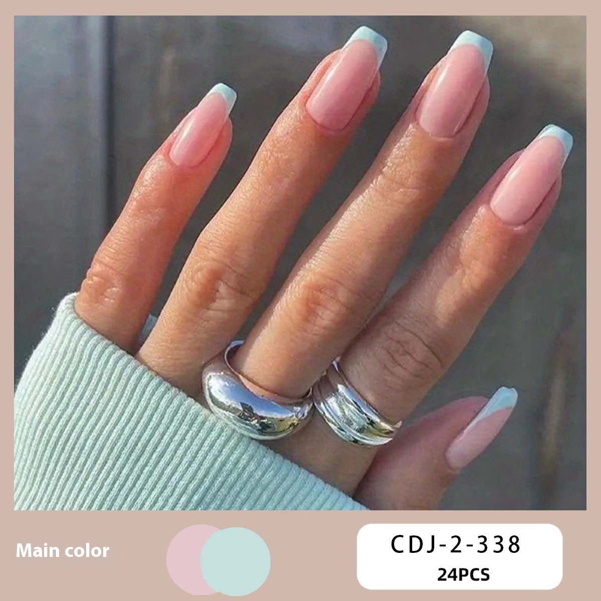 European, American & French Style Fake Nail Patch Set for Nail Art