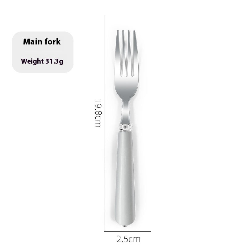 Luxury Nordic Style Household Kitchen Cutlery Set - Portable Knife Fork Spoon