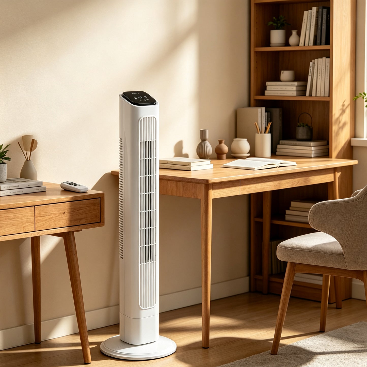 36 Inch Tower Fan with Remote Control - Quiet Oscillating Stand Fan for Home & Office