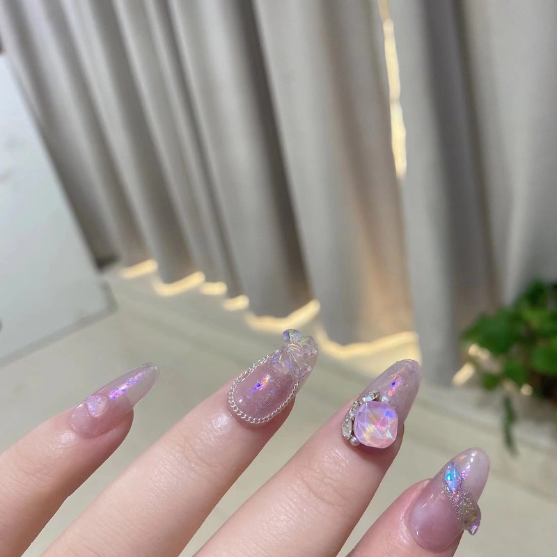 Ellipse Fake Nail Patches - Multiple Sizes