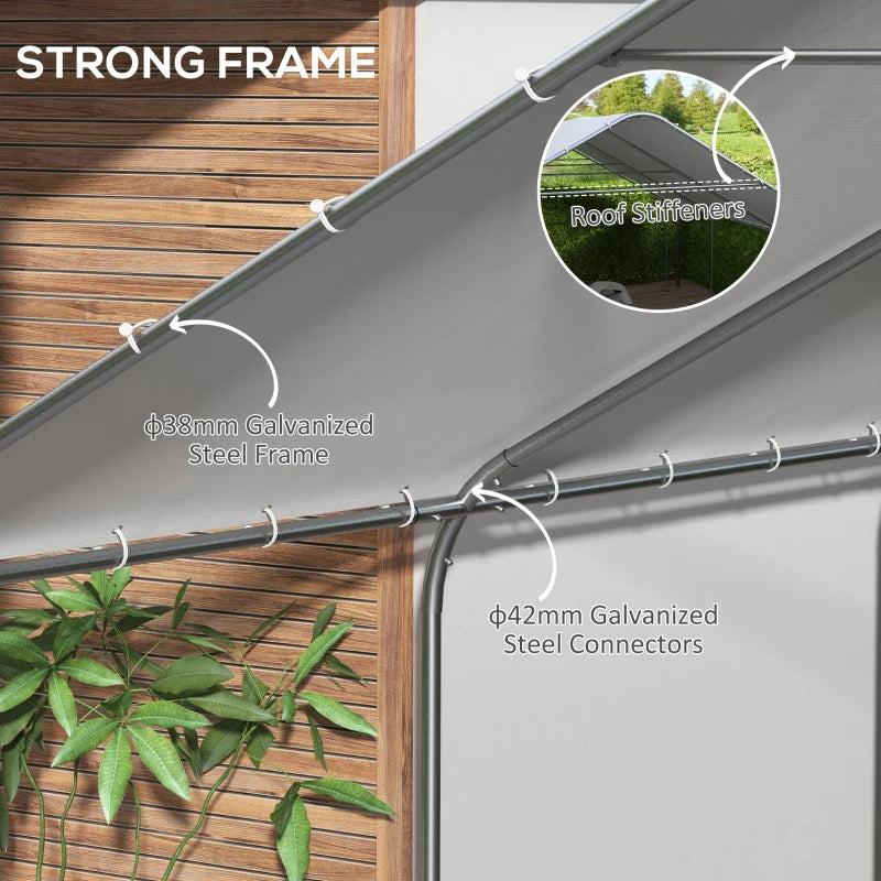 Portable Carport Canopy Tent with UV Cover for Cars, Trucks, Boats