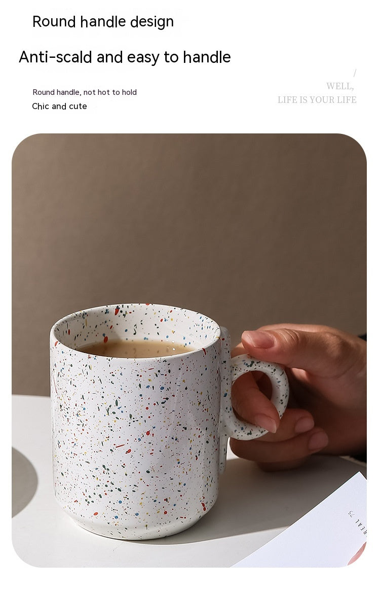 Hand Painted Ceramic Mug - Coffee, Milk, Breakfast Cup - Multiple Colors & Capacity
