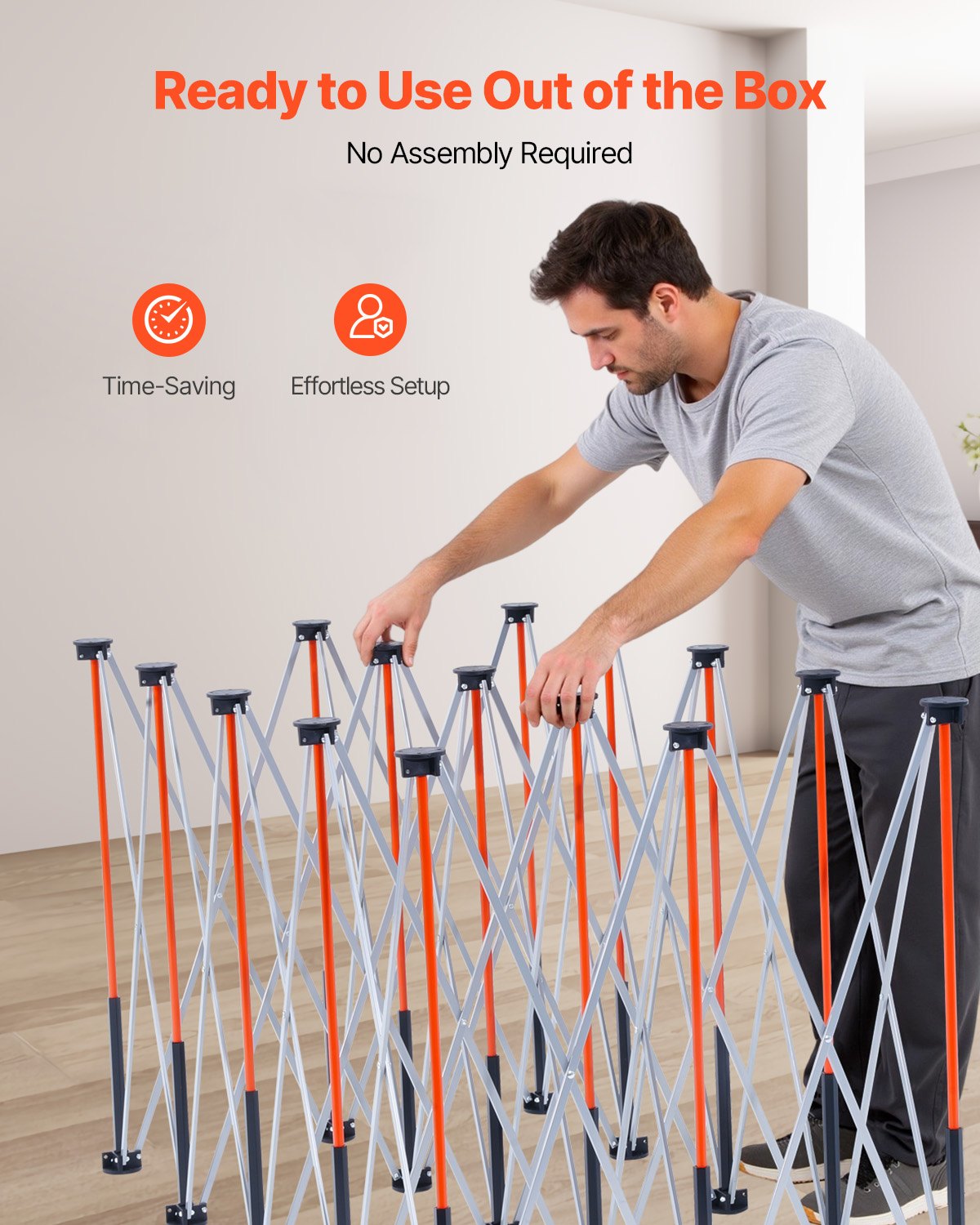 Portable Folding Work Stand 8.05x4.13ft 6000lbs Capacity Aluminum Support