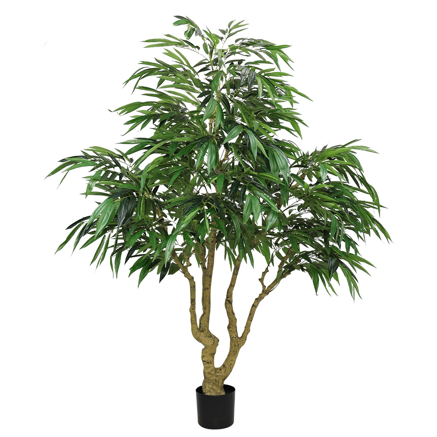 7FT Artificial Willow Tree - Green Faux Plant for Home & Office