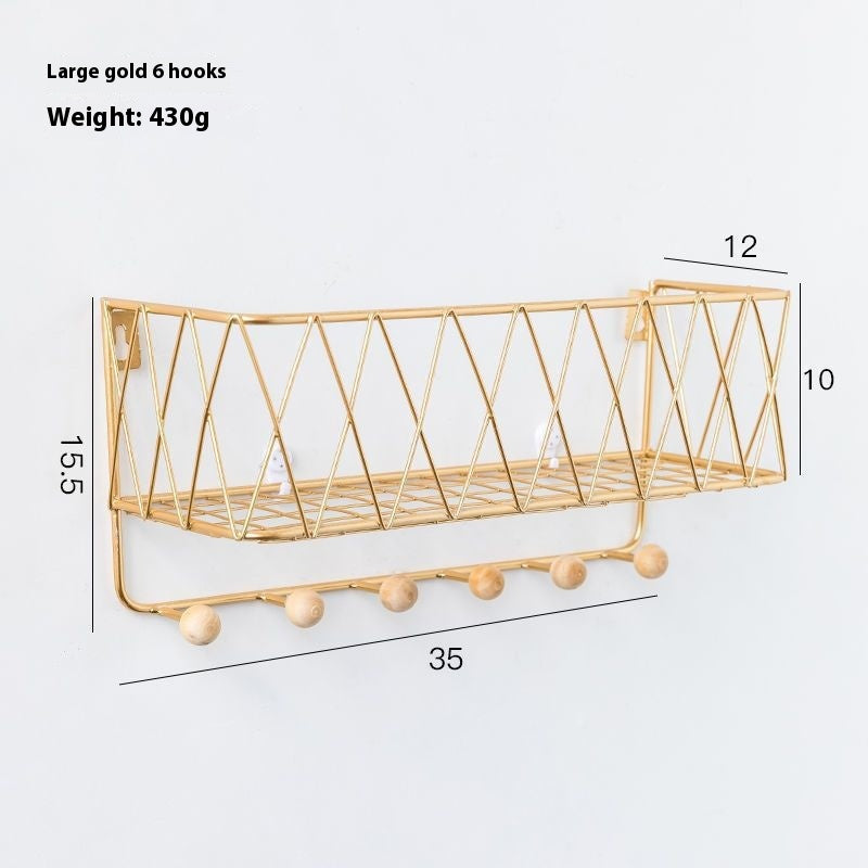 Wall Door Key Hook Rack Organizer for Hallway Bedroom Entryway