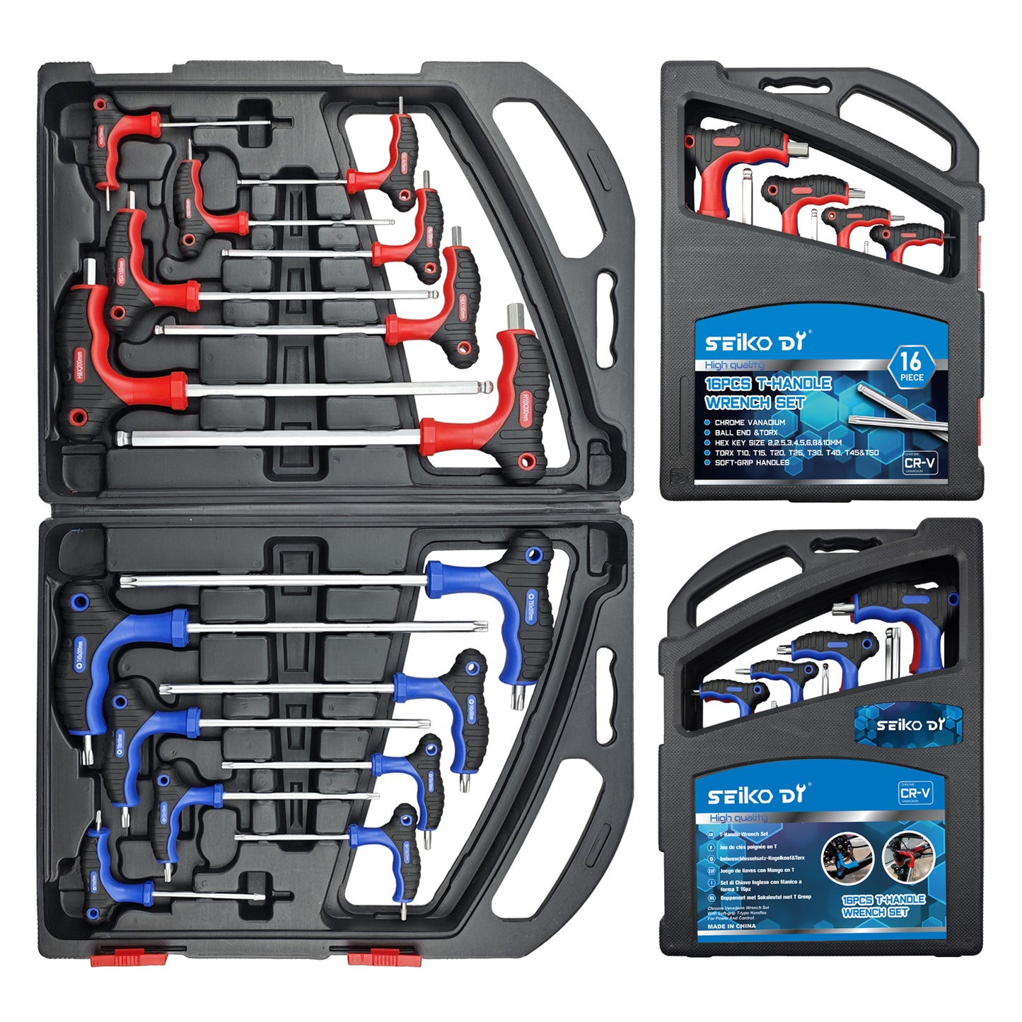 16-Piece Professional Hex Key Set - Home Repair & Maintenance Tools