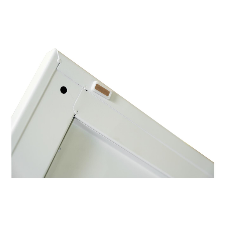 71-Inch Tall Metal Wardrobe Cabinet with 2 Drawers and Shelf - White