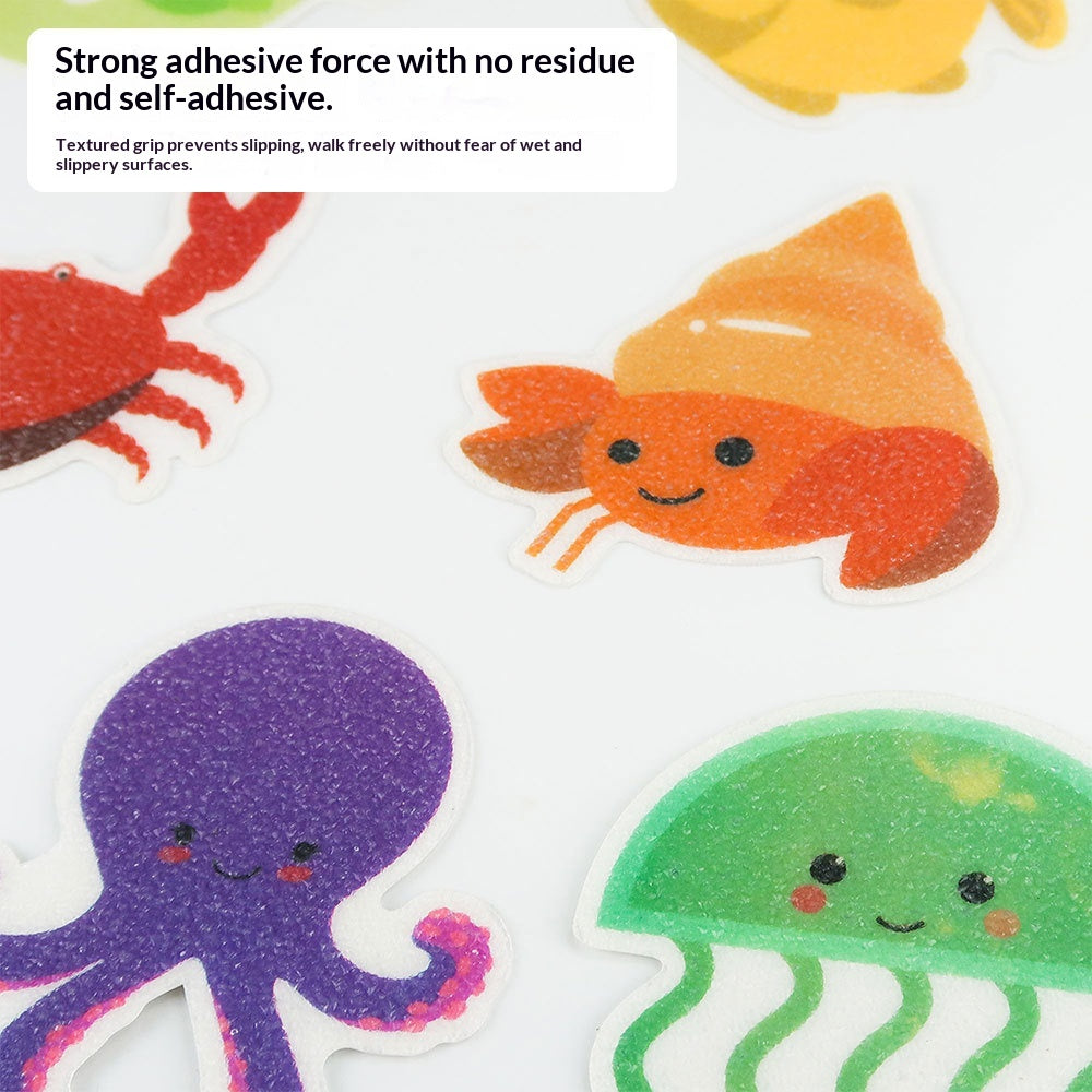 Colorful Waterproof Anti-Slip Stickers for Bathroom & Bathtub Safety