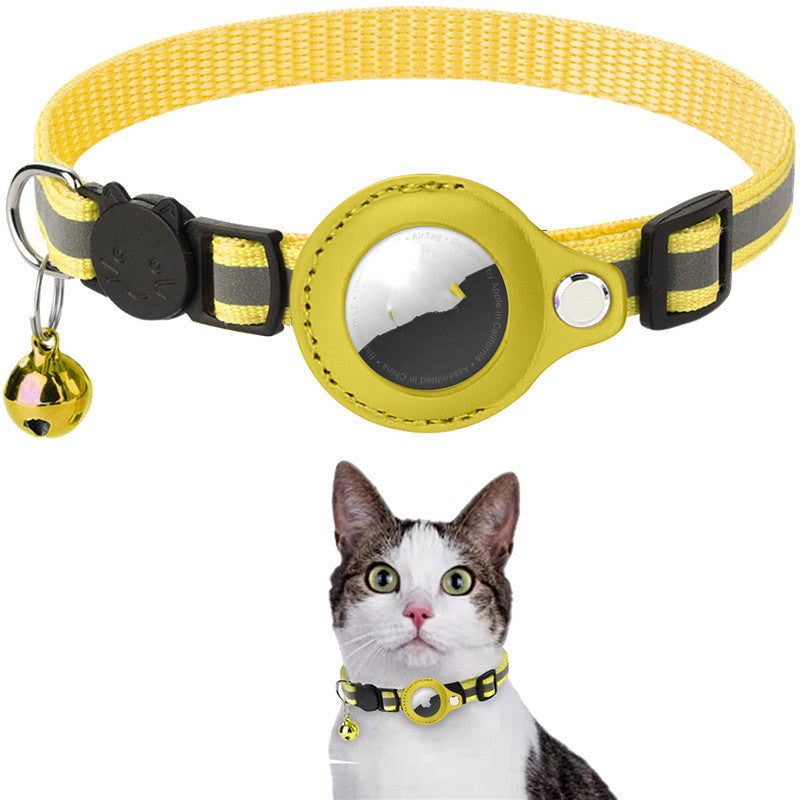 Reflective Waterproof Pet Collar Case for Airtag - Dog & Cat Nylon Accessory