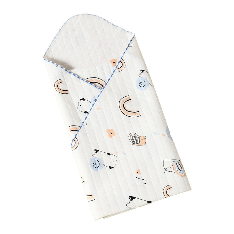 Baby Swaddle Blanket 85x85cm Cotton Newborn Bedding with Animal Prints