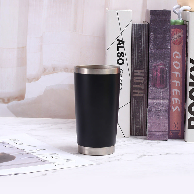20oz Double-Wall Stainless Steel Car Mug - Vacuum Insulated Drinkware