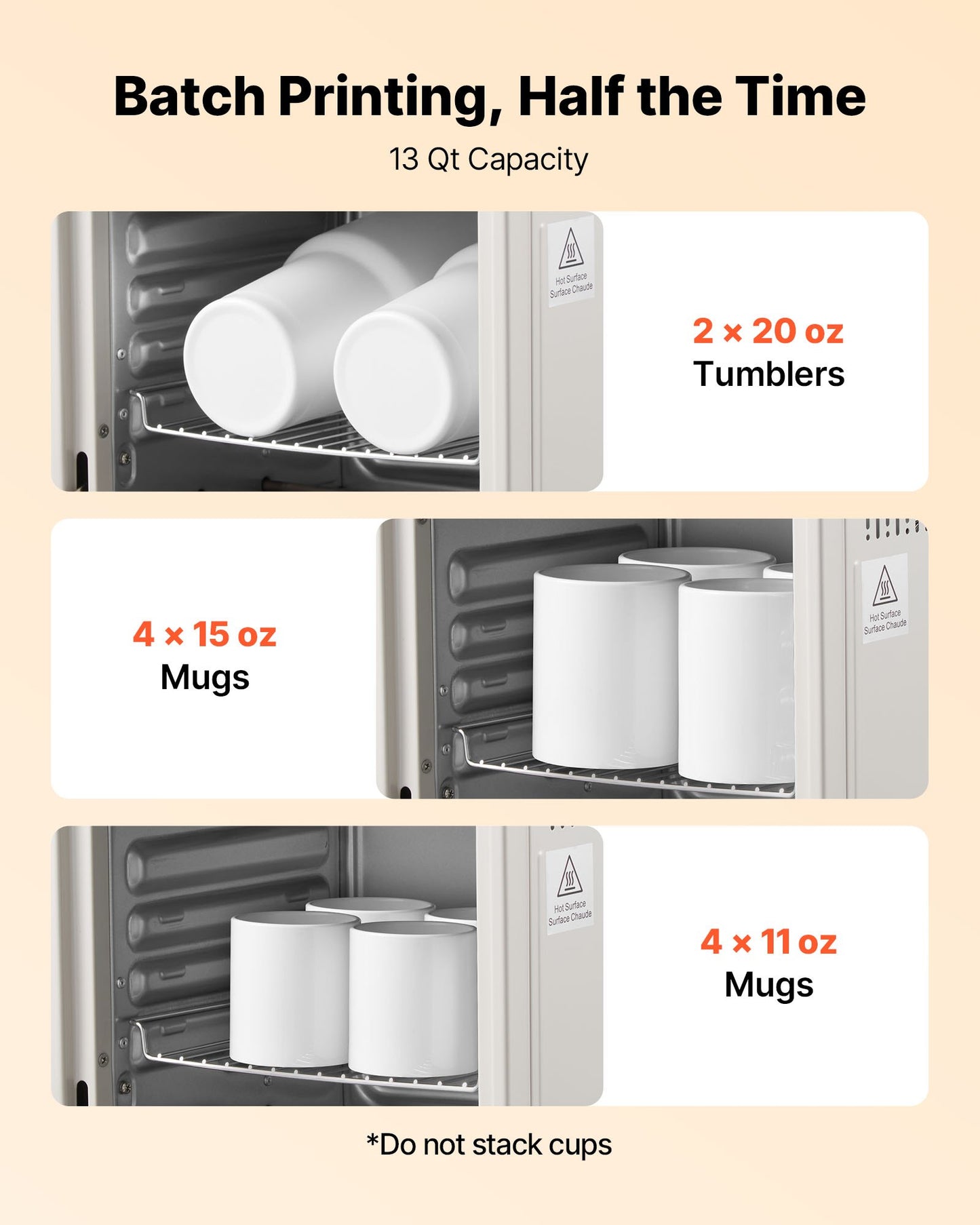Sublimation Oven Machine 13 Qt for Tumblers Mugs & Bowls with Heat Gun & Accessories
