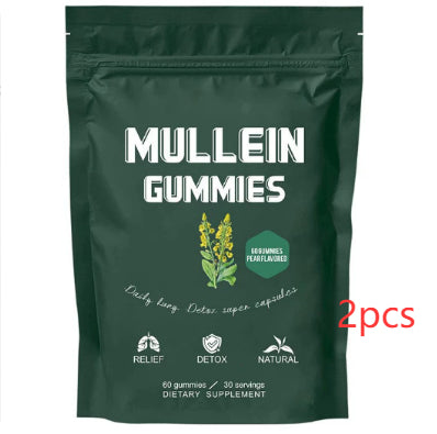 True Lungs Mullein Gummies - Herbal Respiratory Support, 60 Gummies