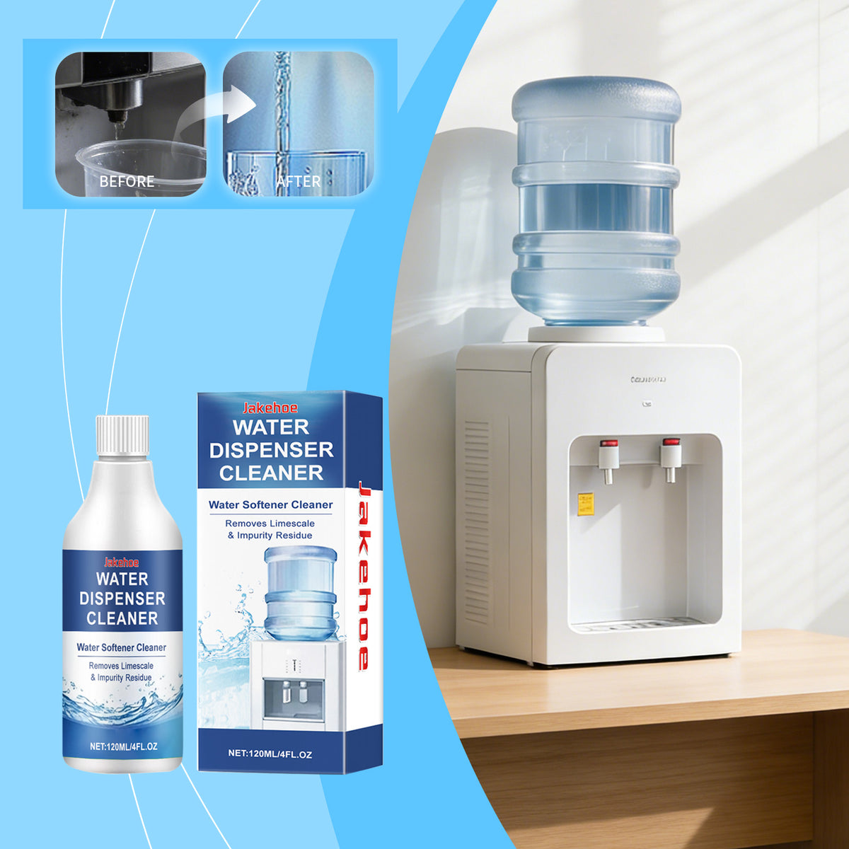 Water Dispenser Cleaner 120ml Box - Kitchen & Home Use
